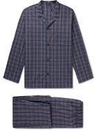 Hanro - Night & Day Checked Cotton Pyjama Set - Blue