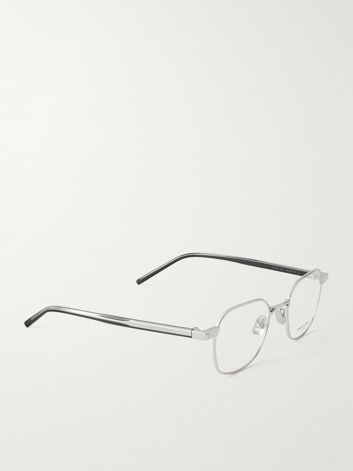 SAINT LAURENT - Round-Frame Silver-Tone Optical Glasses