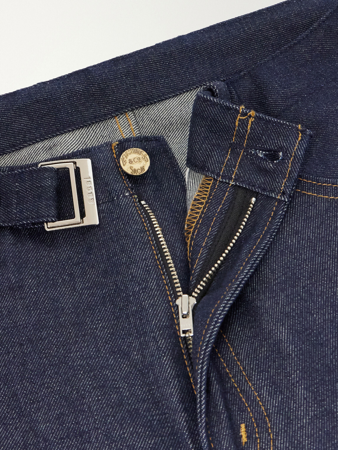 Sacai - Levi's Wide-Leg Belted Jeans - Blue