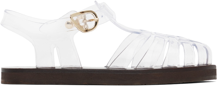 Photo: Ancient Greek Sandals Transparent Homeria Jelly Sandals