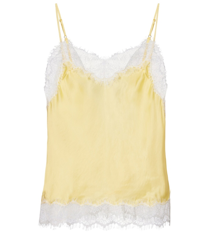 Photo: Poupette St Barth Zely lace-trimmed satin camisole