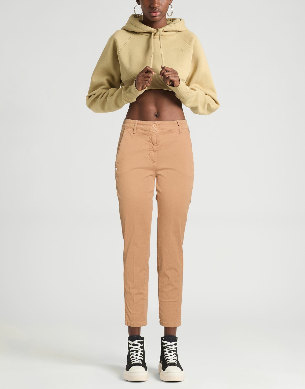 Manila Grace Womens Pants in Camel