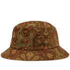 Bricks & Wood Men's Damask Bucket Hat in Green