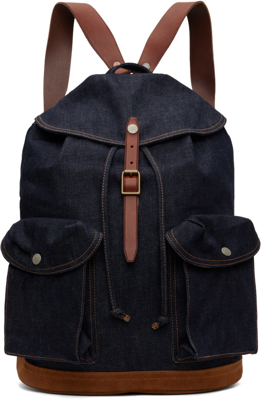 Photo: RRL Indigo Denim Backpack
