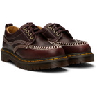 Dr. Martens Burgundy Lowell Leather Moc Toe Derbys