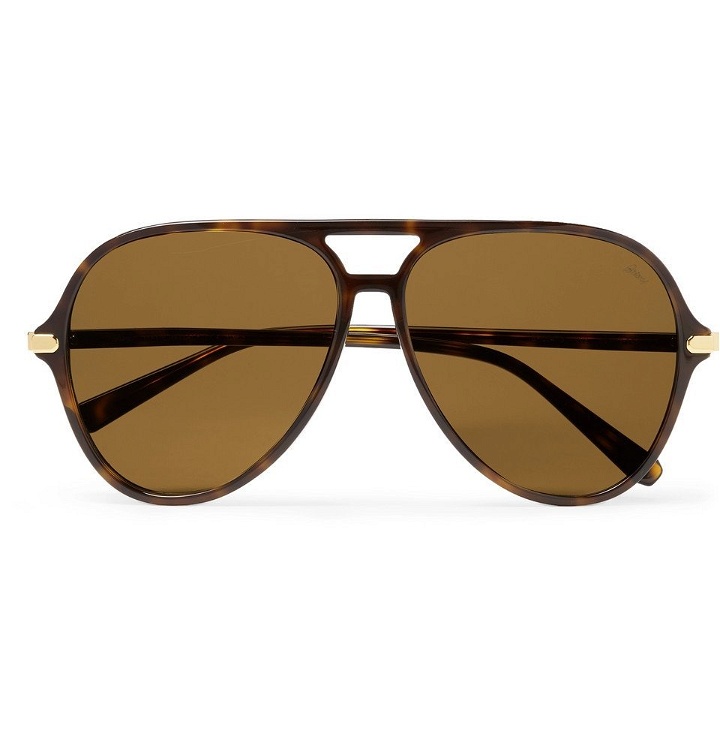 Photo: Brioni - Aviator-Style Tortoiseshell Acetate Sunglasses - Men - Tortoiseshell