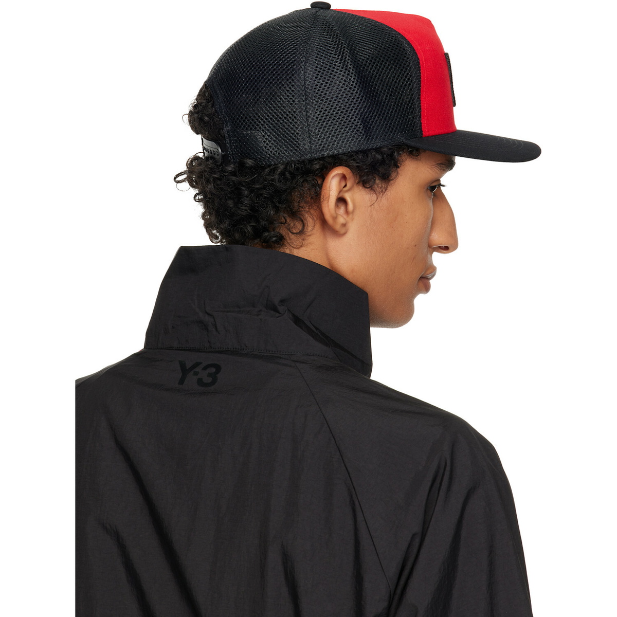 Y-3 Red & Black Trucker Cap