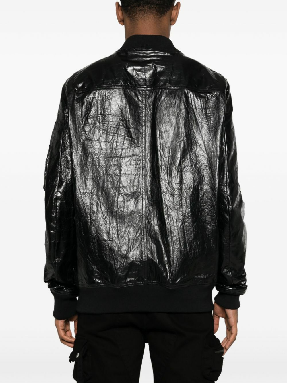 VIP【関税送料無料】希少 RICK OWENS LEATHER BOMBER JACKET Rick Owens Leather Bomber Jacket | Black | FARFETCH