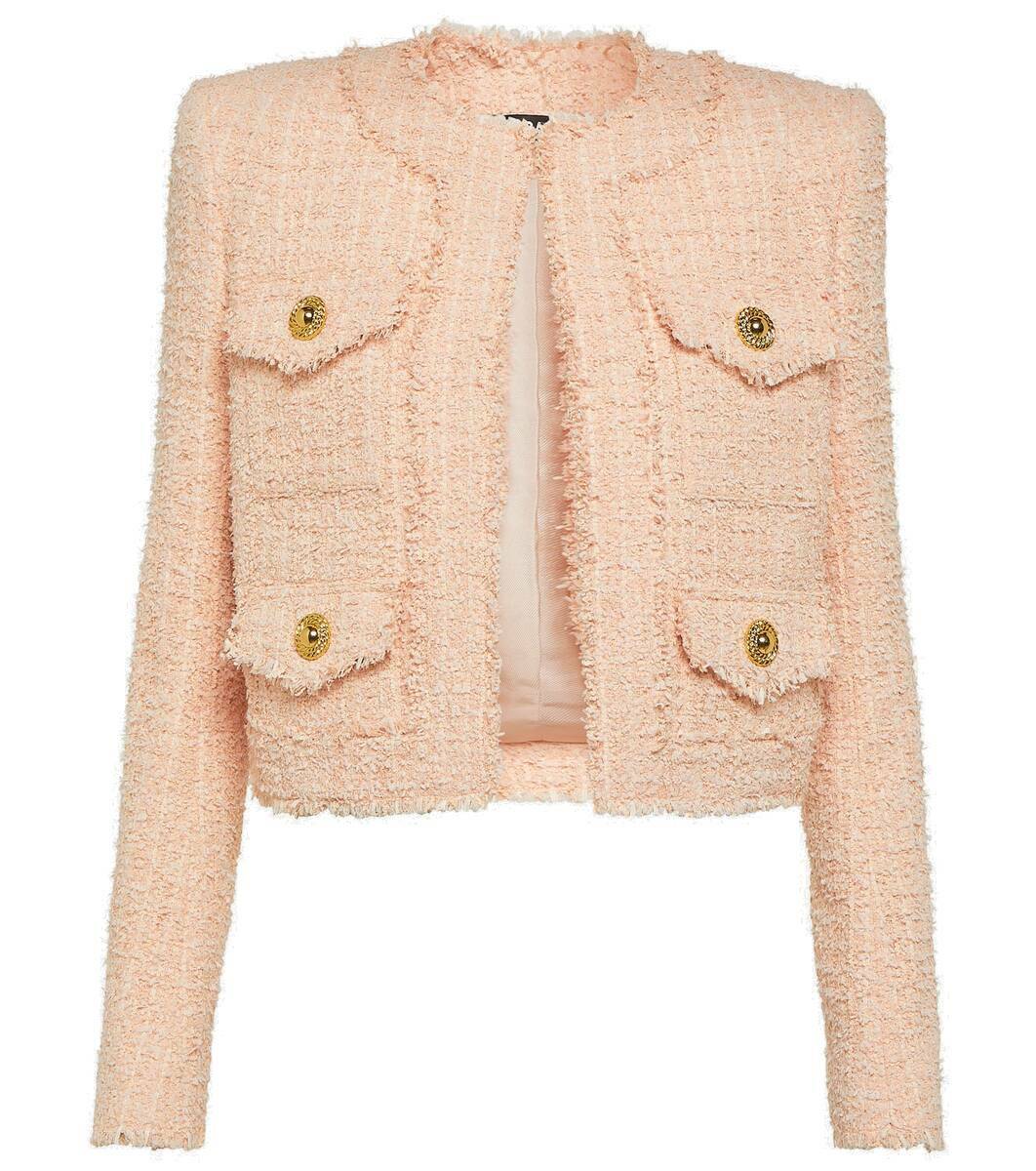 Balmain Frayed tweed jacket Balmain