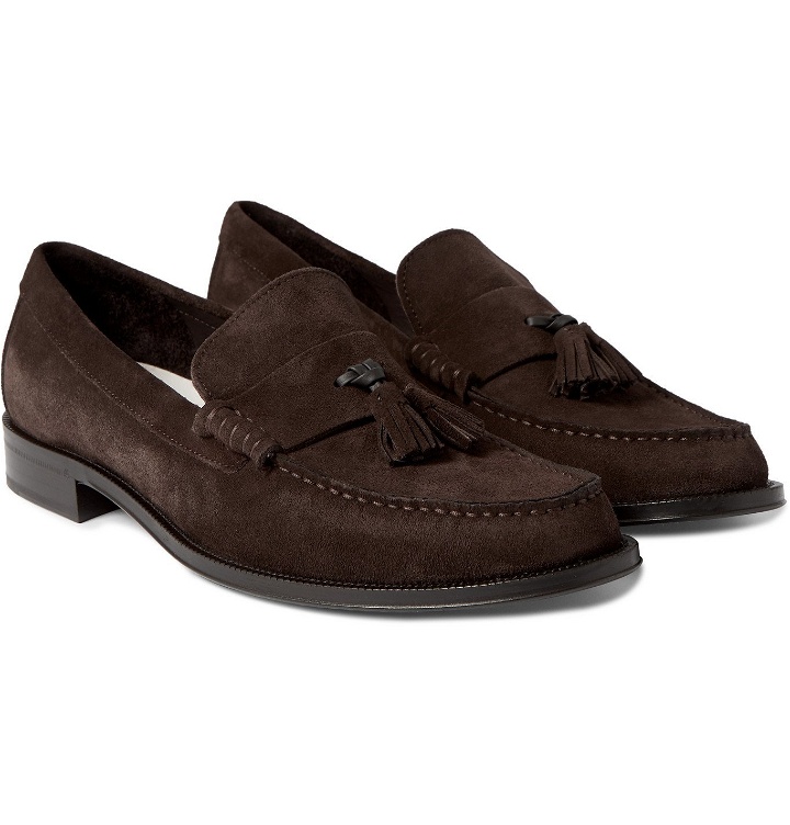 Photo: Paul Smith - Lewin Suede Tasselled Loafers - Brown