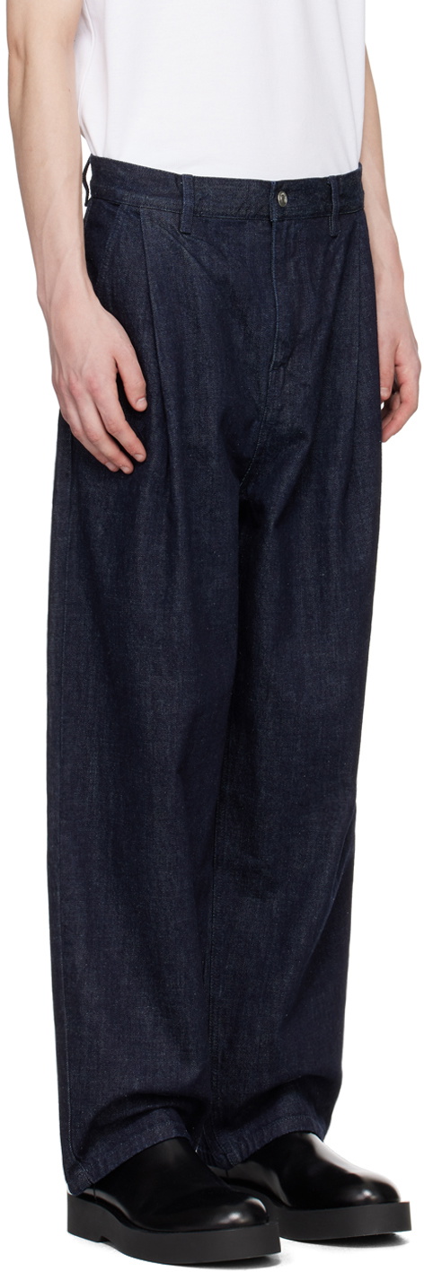 The Frankie Shop Navy Drew Jeans