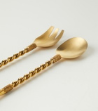 Natalia Criado Gold-plated 2-piece utensils set