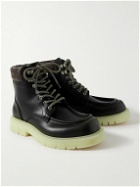 Bottega Veneta - Haddock Leather Ankle Boots - Black