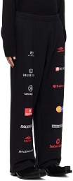 Balenciaga Black Top League Sweatpants