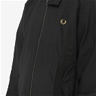 Fred Perry Authentic Men's Cord Panel Track Jacket in Black