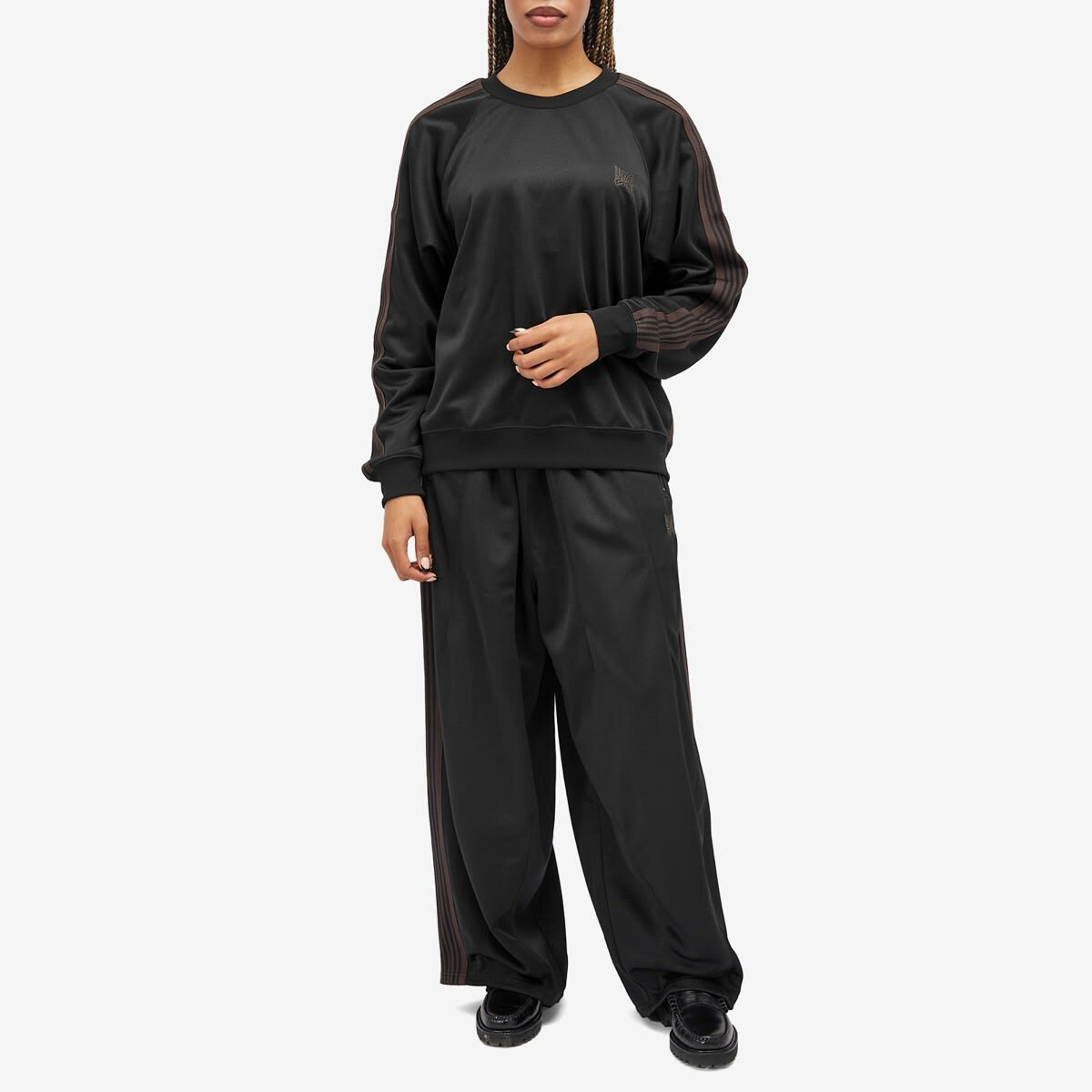 Needles Poly Smooth Sweatshirt in Black