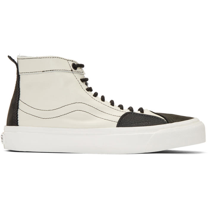 Photo: Vans Off-White and Black Taka Hayashi Edition TH SK8 Skool LX High-Top Sneakers
