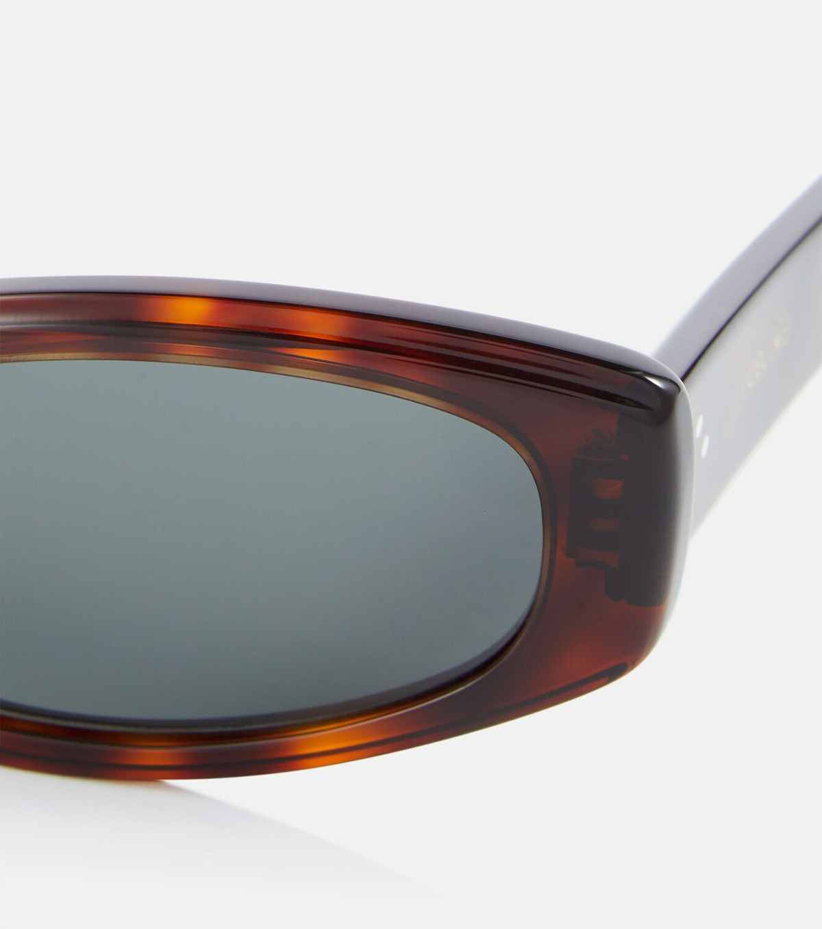 Celine Tortoiseshell Rectangular Shield Sunglasses CELINE Square-Frame Tortoiseshell Acetate Sunglasses for Men  main image 4