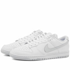 Nike Men's Dunk Low Retro Sneakers in White/Pure Platinum