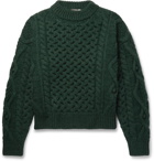 Isabel Marant - Flick Wool-Blend Cable-Knit Sweater - Green