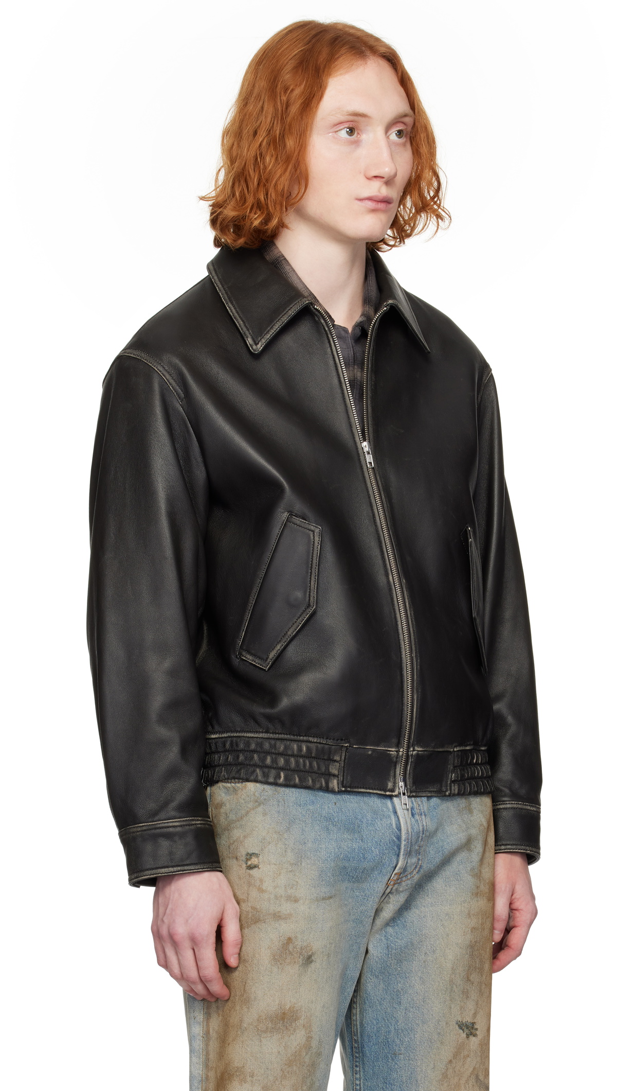 Dunst Black Lambskin Leather Jacket