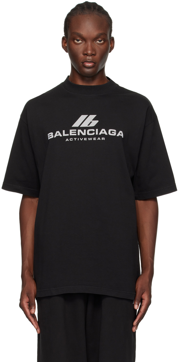 Balenciaga Black 'Activewear' T-Shirt Balenciaga