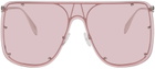 Alexander McQueen Silver Skull Sunglasses