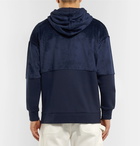 Nike - Fleece and Cotton-Blend Jersey Zip-Up Hoodie - Men - Navy