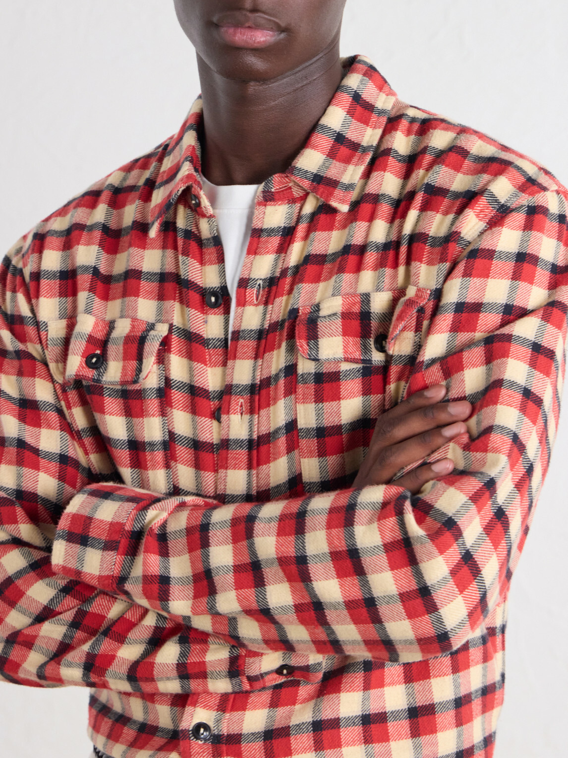 RRL - Matlock Checked Cotton-Flannel Shirt - Red