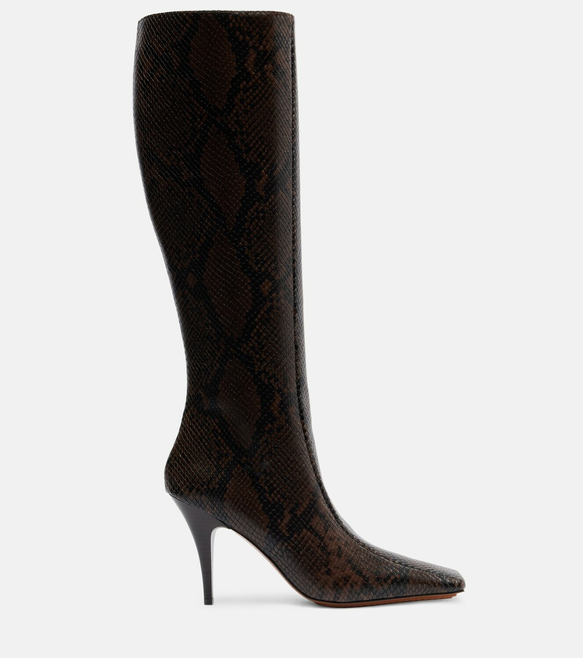 Stella McCartney Eve snake-effect knee-high boots