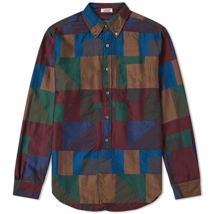 Photo: Engineered Garments 19th Century Button Down Shirt Leggiuno Multi Colour Block