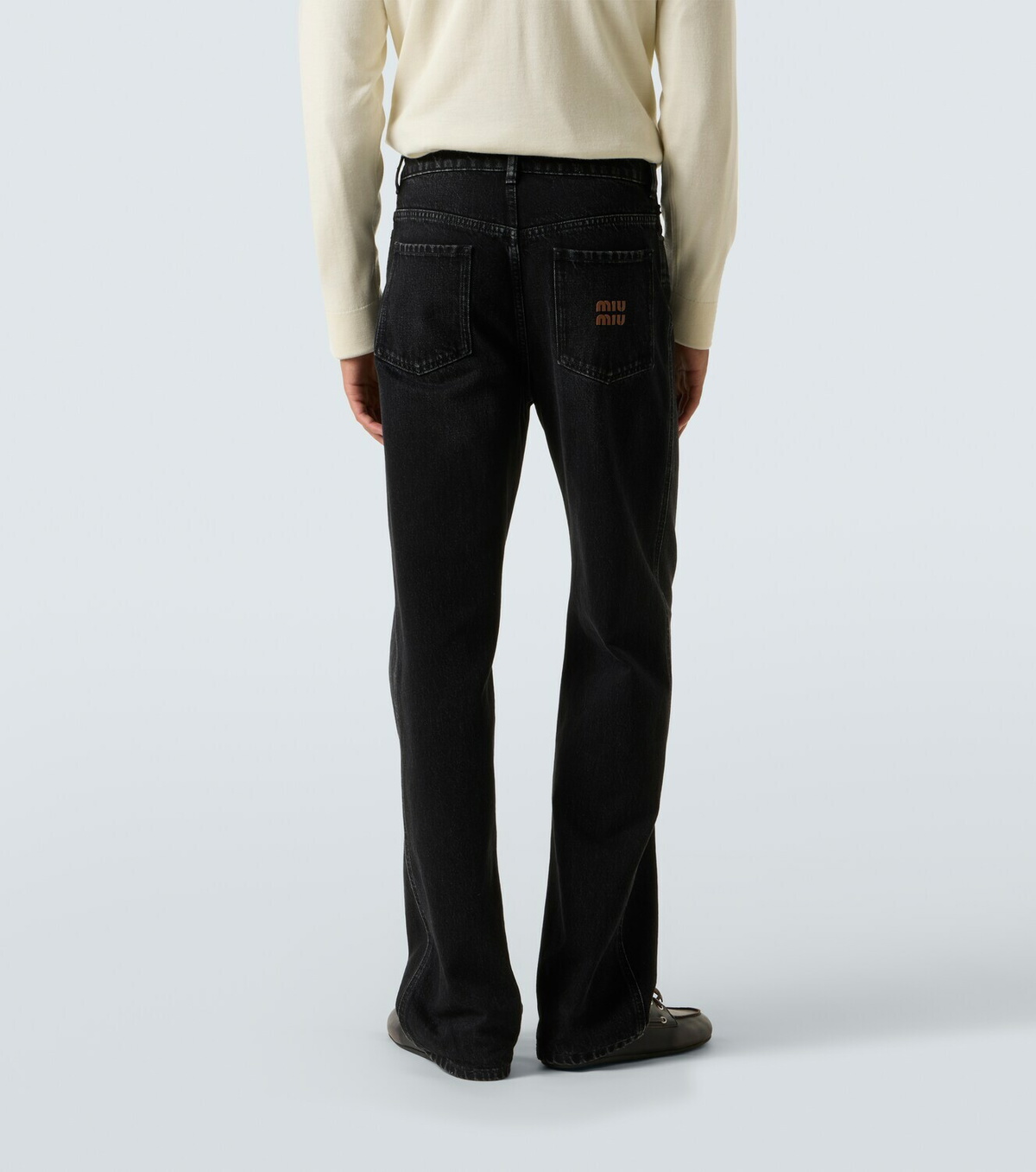 Miu Miu Mid-rise straight jeans