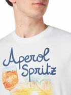 MC2 Saint Barth Man Cotton T-shirt With Aperol Spritz Venice Print | Aperol Special Edition