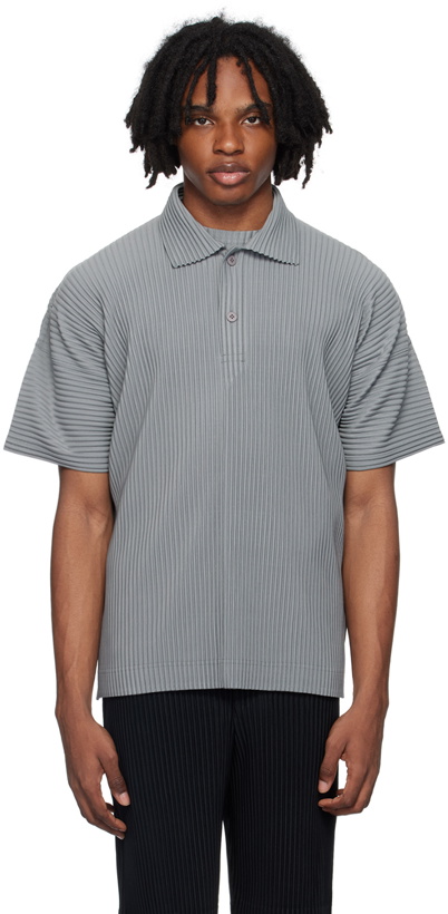 Photo: HOMME PLISSÉ ISSEY MIYAKE Gray Monthly Color May Polo