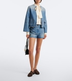 Valentino VGold faded denim jacket
