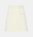 Giambattista Valli High-rise wool-blend tweed miniskirt