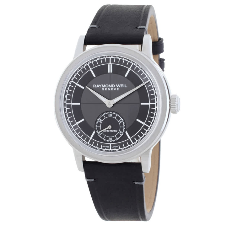 Photo: Raymond Weil Millesime Automatic Black Dial Mens Watch 2930 -STC-60001