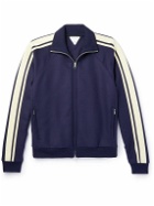 Bottega Veneta - Slim-Fit Striped Wool-Blend Track Jacket - Blue