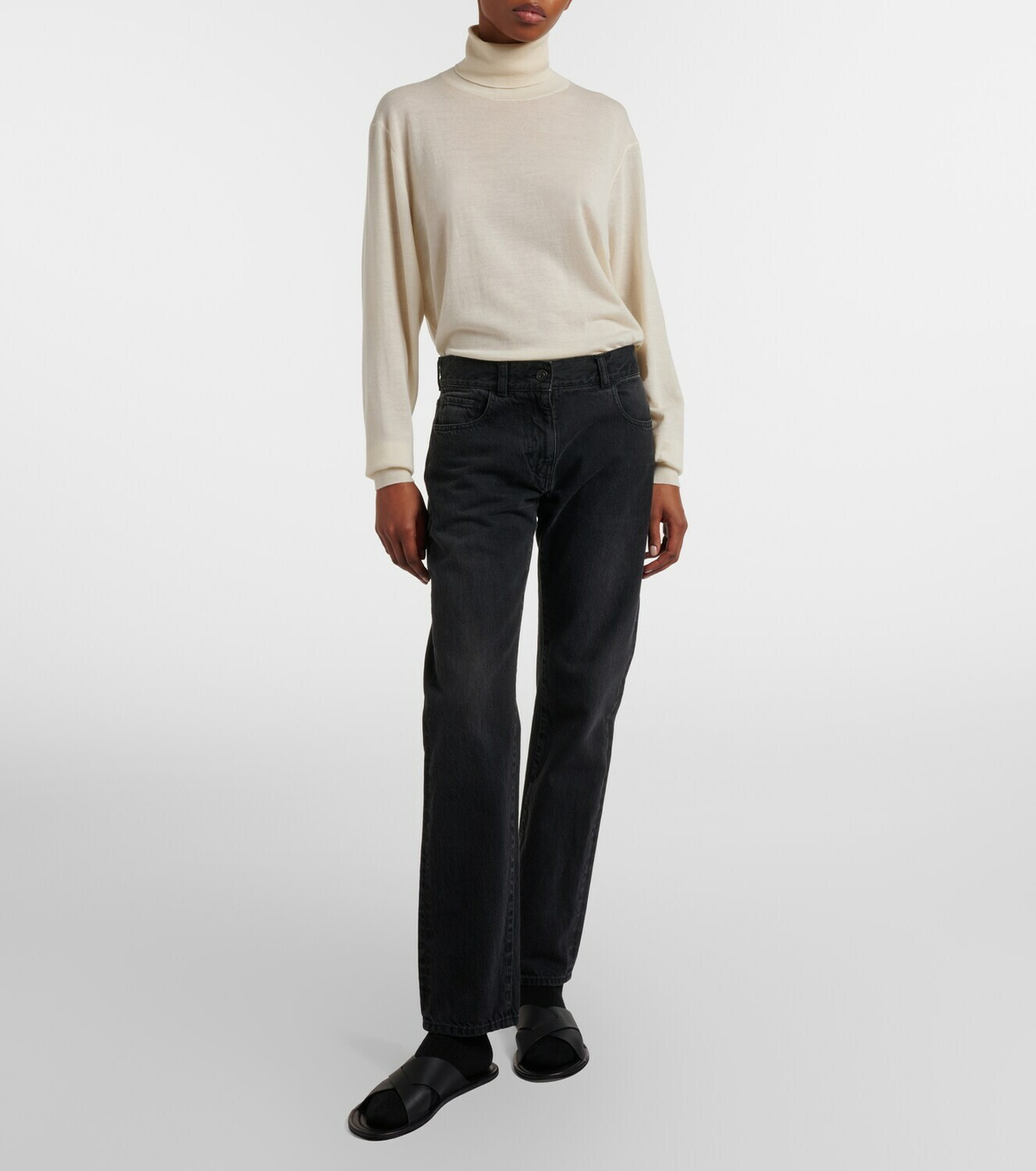 The Row Booker low-rise straight jeans