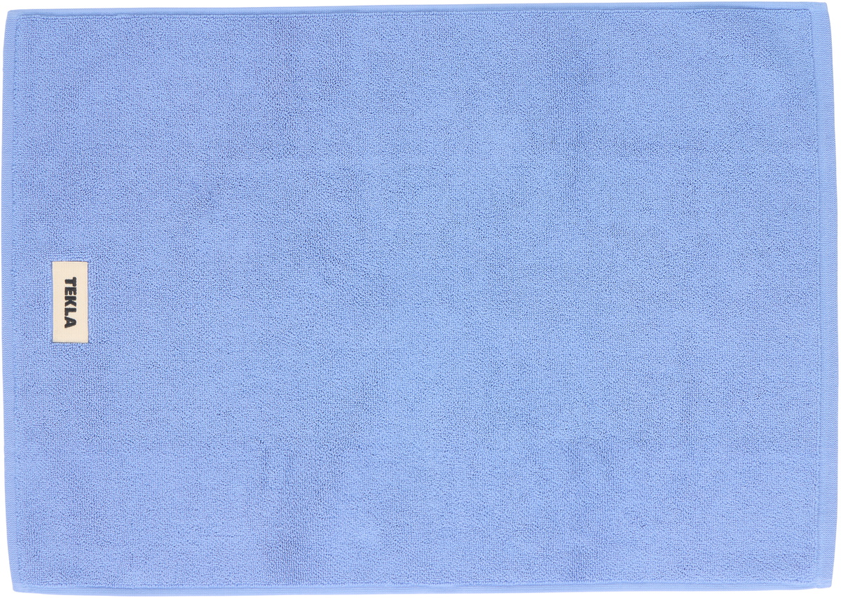 Tekla Blue Terry Bath Mat