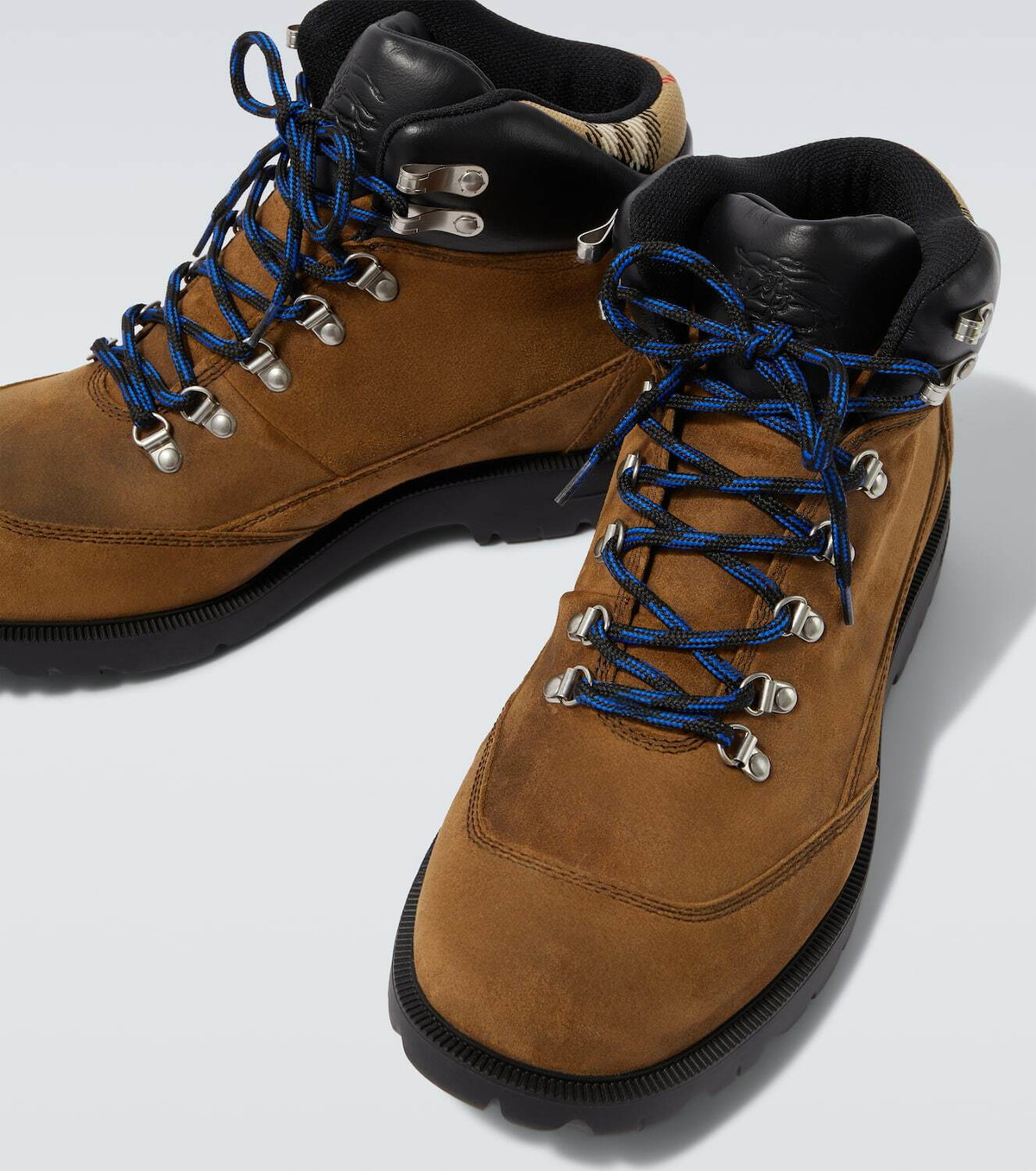 Burberry Suede lace-up boots