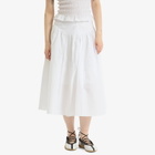 Peachy Den Women's Deba Midi Skirt in Porcelain