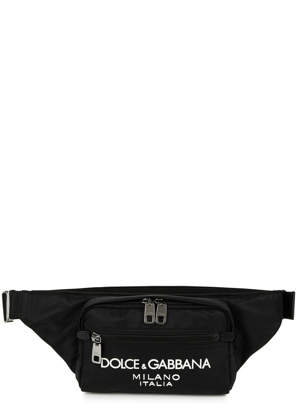 Photo: Dolce & Gabbana Logo Nylon Belt bag - Black - One Size