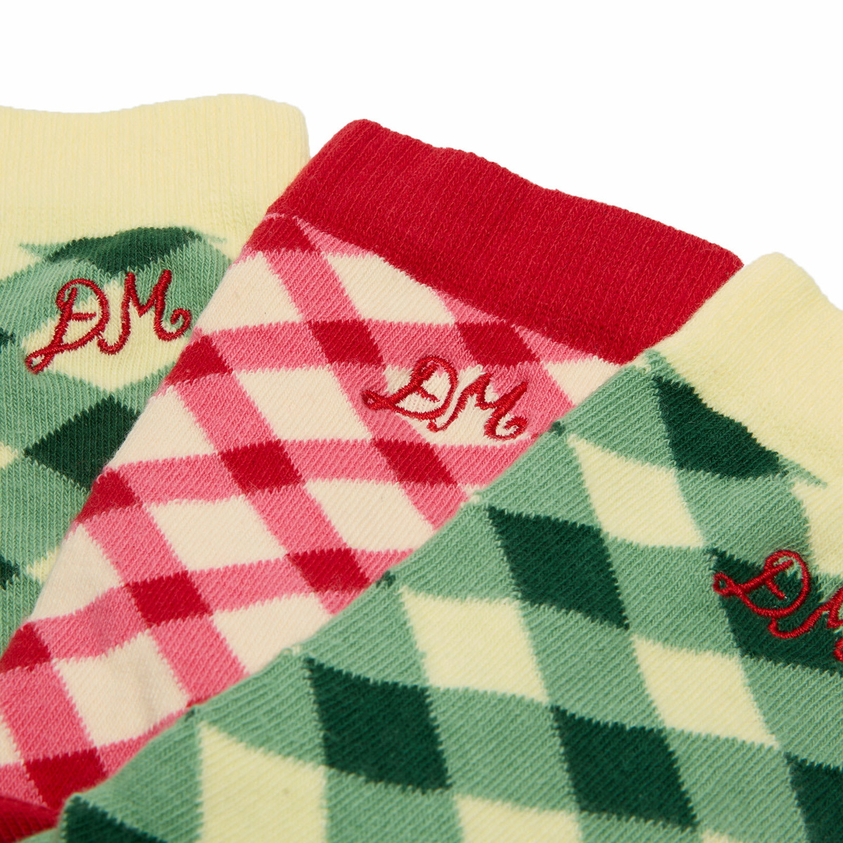 Damson Madder Women's Calf Length 2 Pack Socks in Multi 