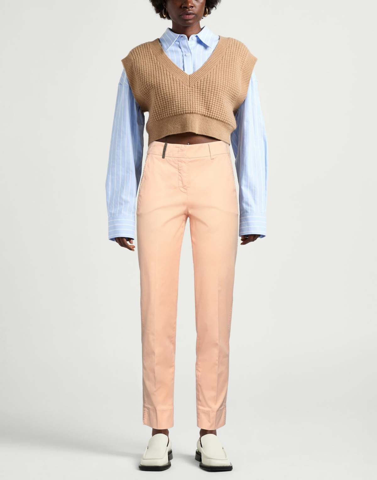 Peserico Icon 4718 Womens Pants Apricot
