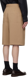 WOOYOUNGMI Tan Pleated Shorts