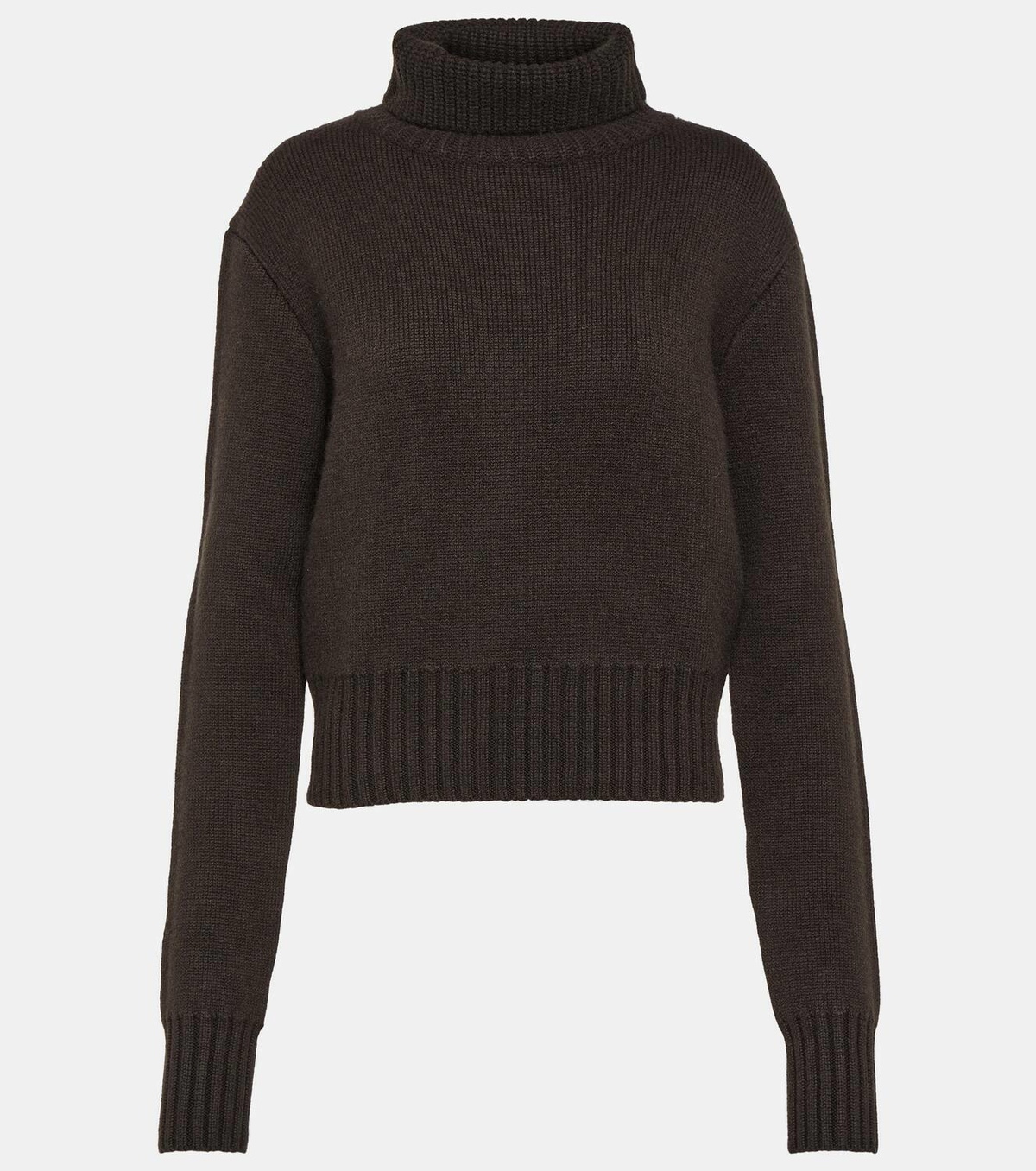 Khaite Lanzino Ribbed Knit Cashmere Sweater Khaite