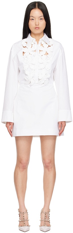 Photo: Valentino White Embroidered Minidress