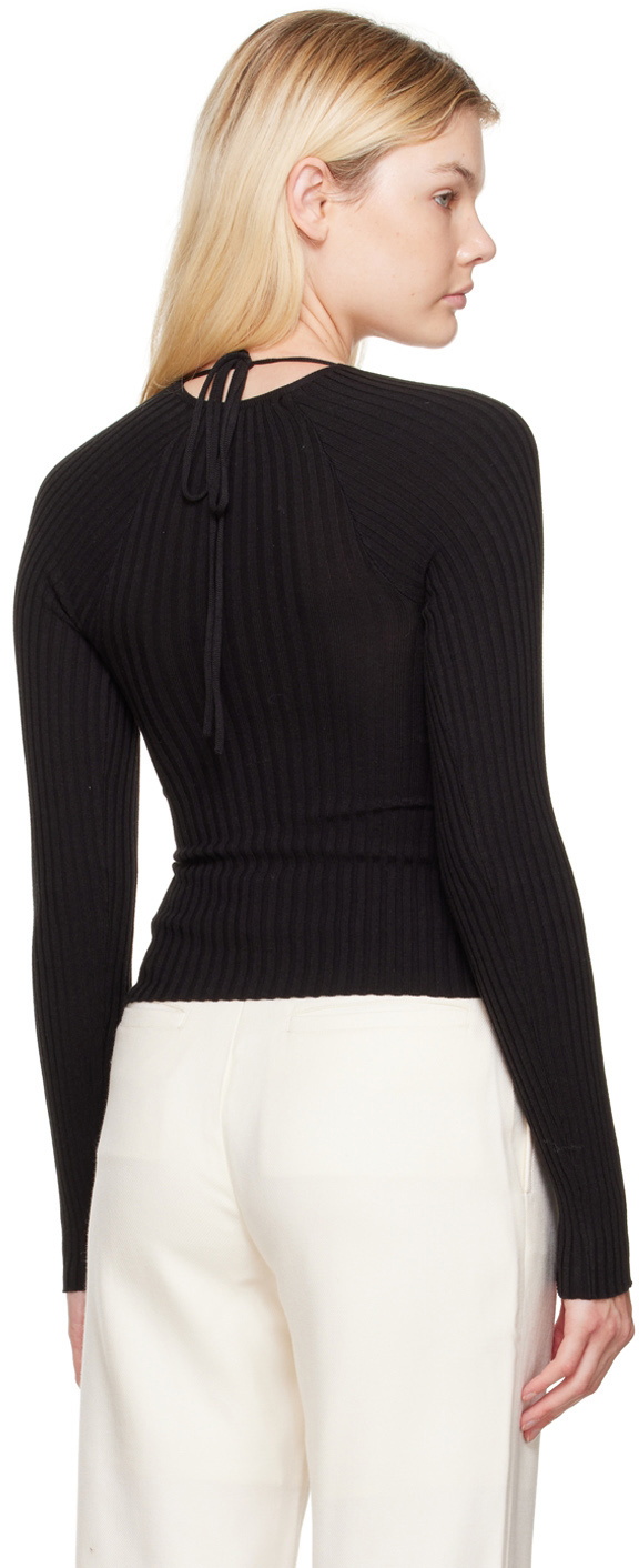 WYNN HAMLYN Black Linda Long Sleeve T-Shirt