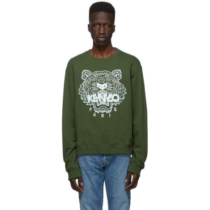 Photo: Kenzo Green Classic Tiger Sweatshirt